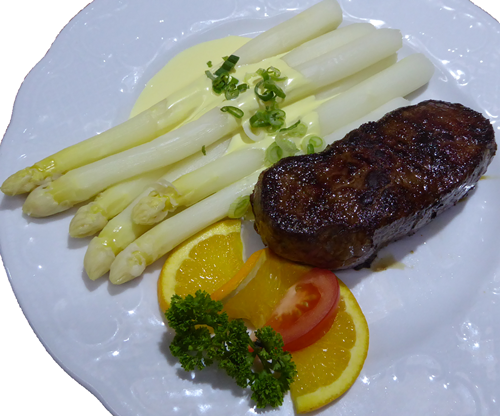 Spargel Rumpsteak